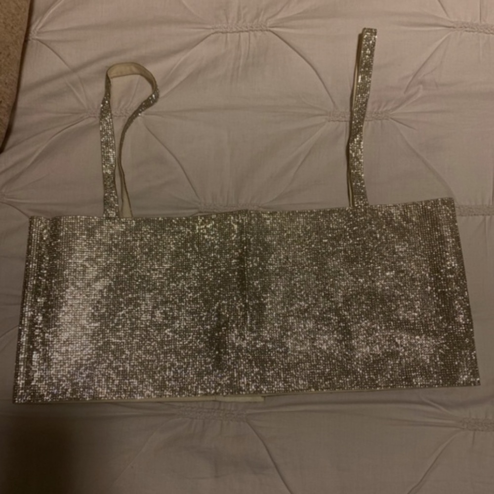 12th Tribe Shira Silver crop top